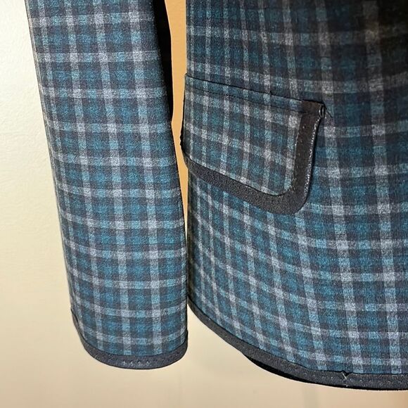 MAX Studio Tartan Plain 3/4 Sleeve Top, Size Small - Picture 9 of 16